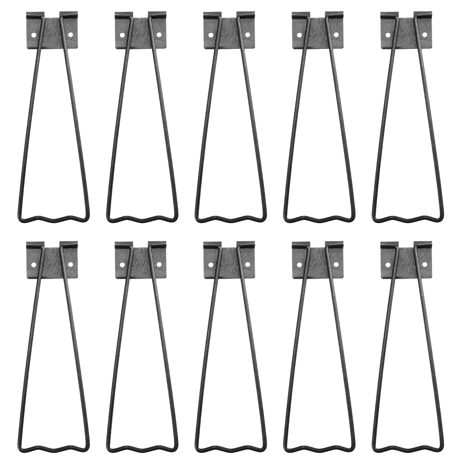

10pcs Photo Frame Iron Brackets Home Picture Frame Pedestal Frames Holders