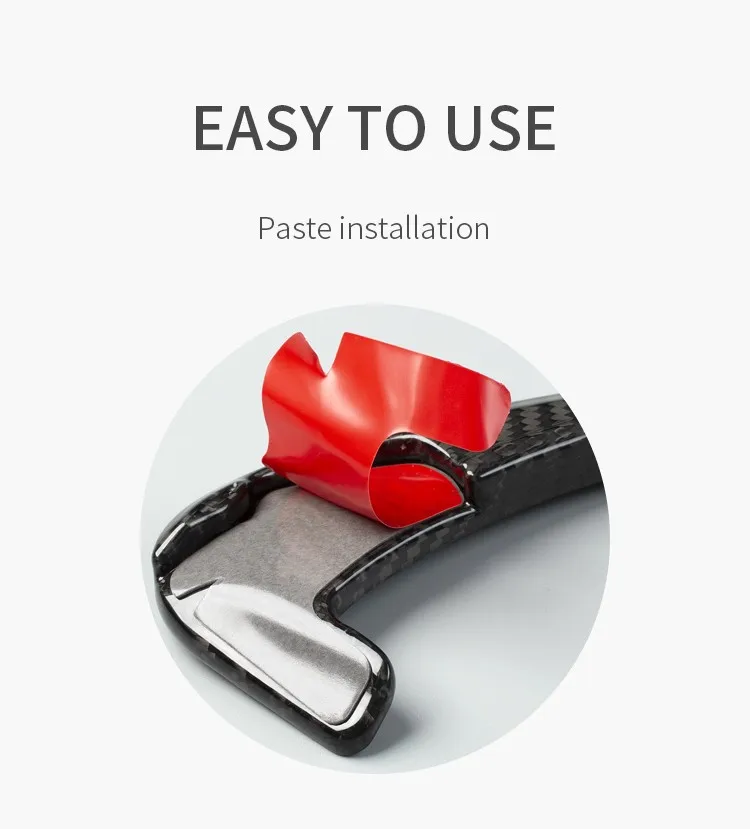 Carbon Fiber Car Steering Wheel Extension Paddle Shifter Fit For New Jeep Dodge Hellcat T-carbon Car Accessories