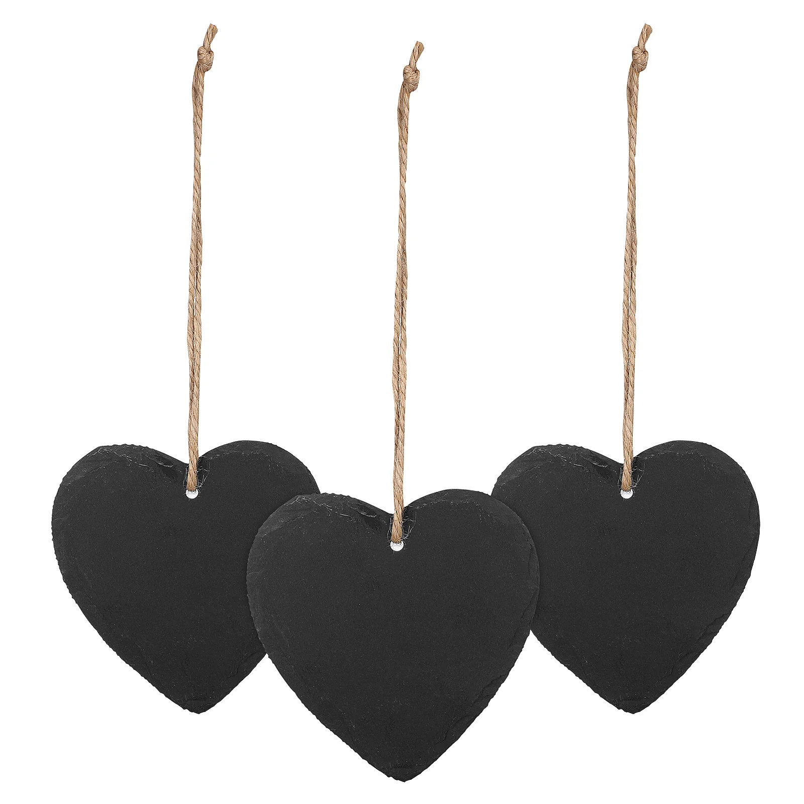 

3 Pcs Slate Label 3pcs Blackboard Message Coat Hangers Tags for Hanging Erasable