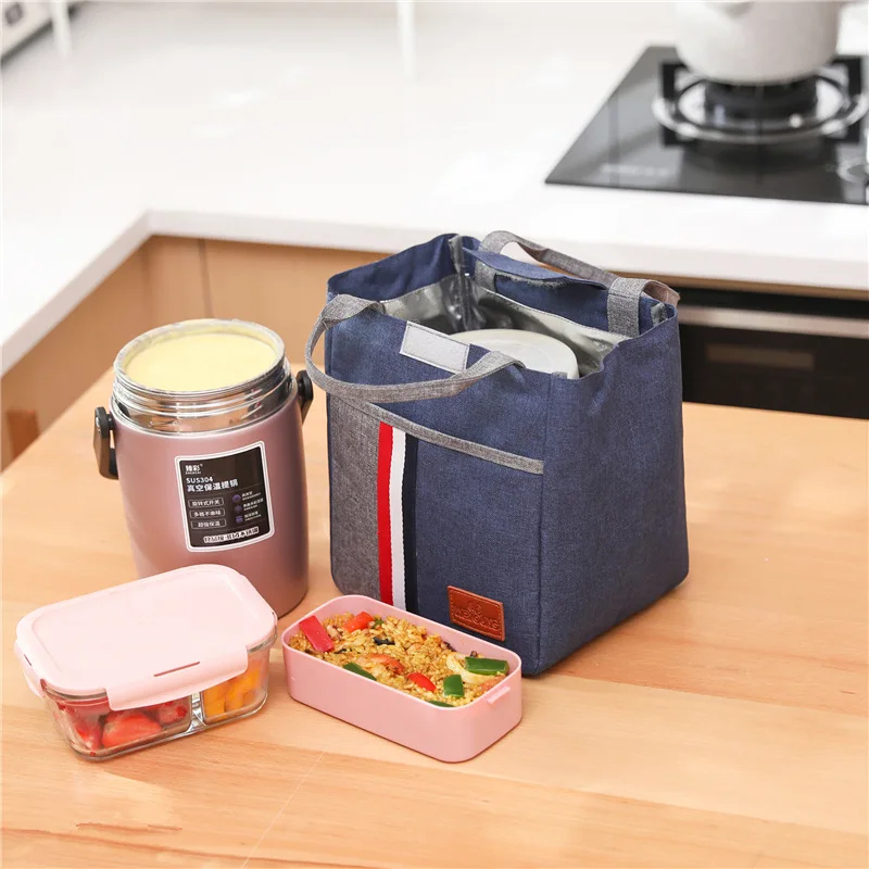 Multi-size Lunch Bags Cooler Totes Portable Insulated Box Oxford Cloth Waterproof Outdoor Picnic Thermal Cold Food Container