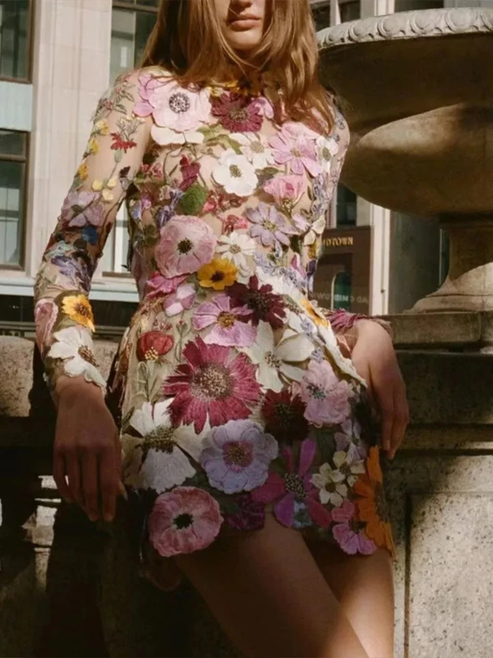 サラマリカ Peony Flower Cutwork Dress Patrizia Dress – Alamour The