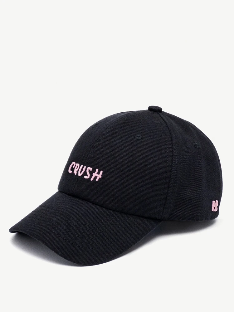 Neuankömmling Unisex-Baseballkappen mit Stickerei „Crush“, schwarz bestickte Initialen, Papa-Mütze, Baseballkappen aus 100 % Baumwolle für vier Jahreszeiten