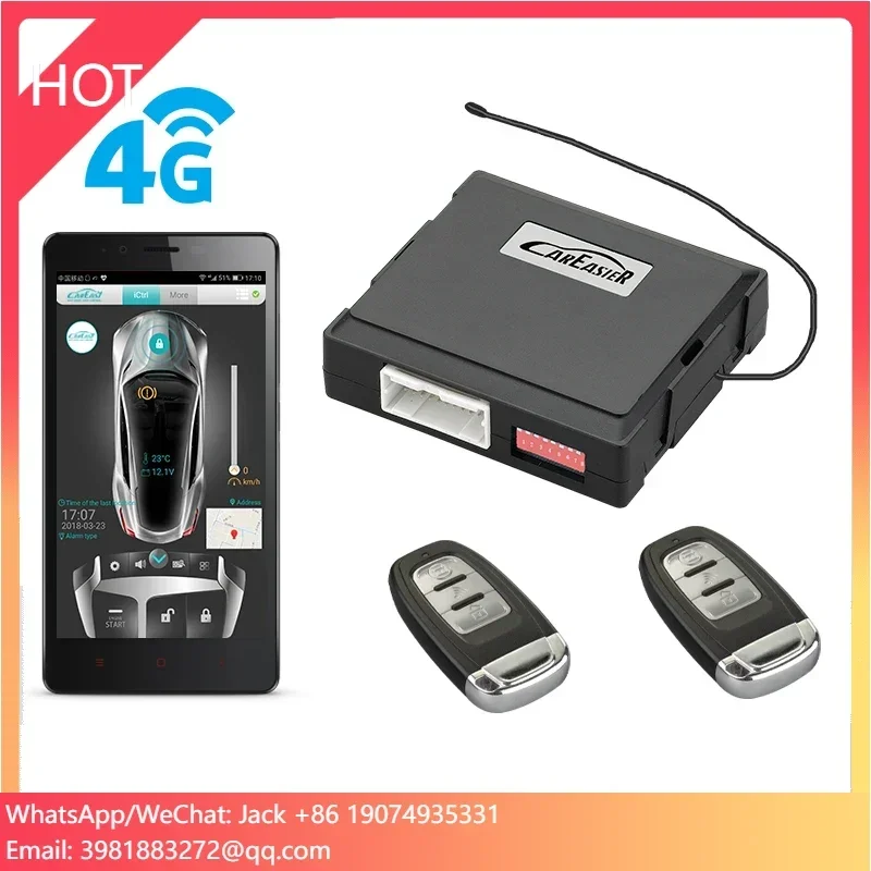 4G GPS/GSM 스마트폰 앱 PKE 자동차 경보 원격 시동 시스템 (OEM/..