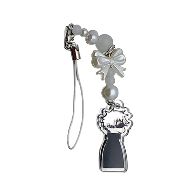 Anime Jujutsu Keychain Cosplay Geto Suguru Satoru Gojo Phone Charm Pendant Bag Decoration