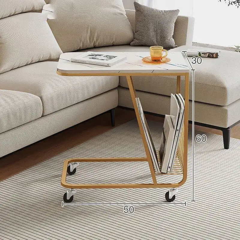 طاولة قهوة جانبية عصرية بتصميم نورديكي متعددة الاس...