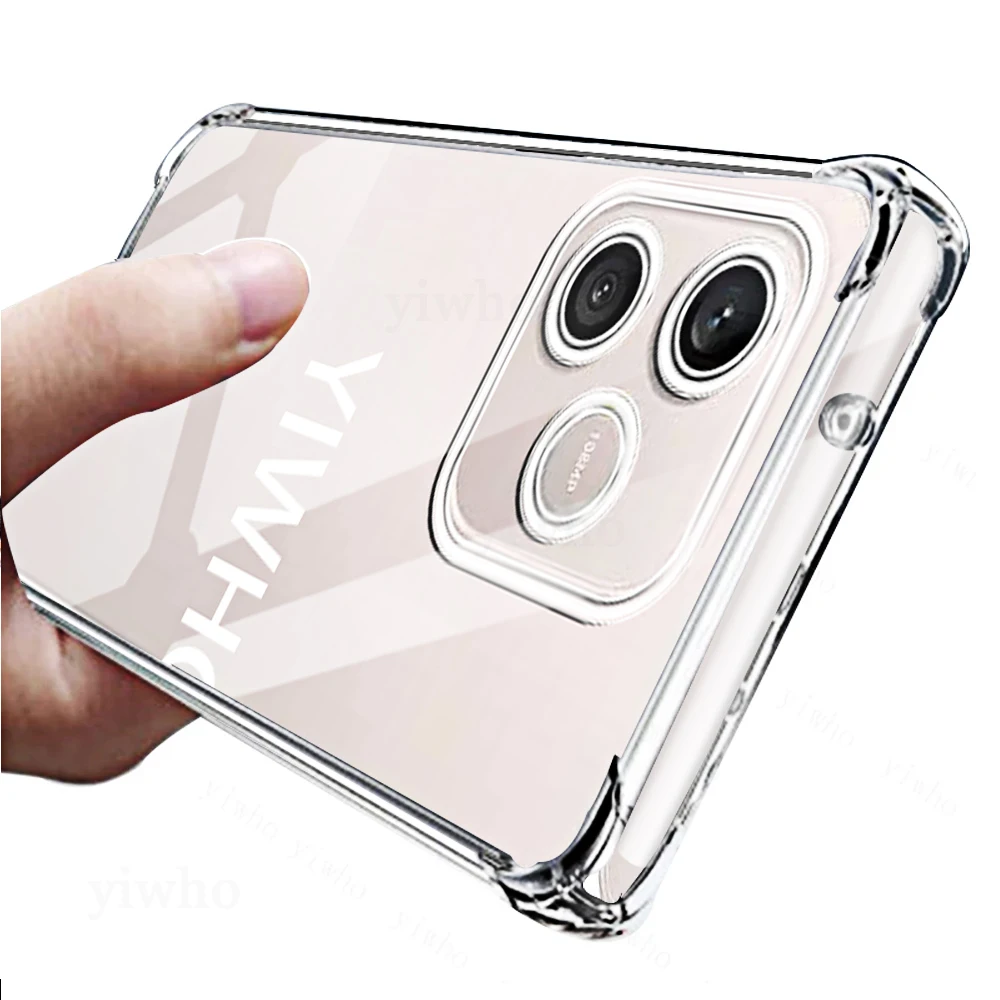 Shockproof Clear Soft TPU Phone Case - Pack of 1-10, Transparent Shell Cover