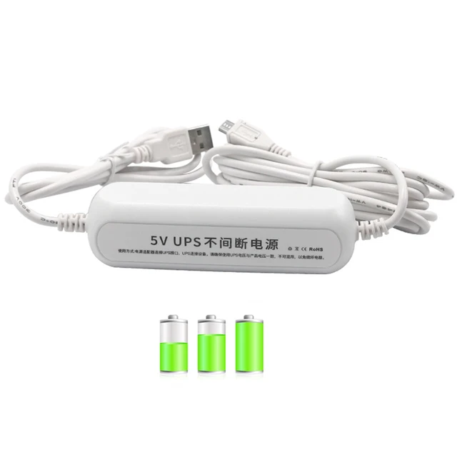 UPS Backup Battery 5V Uninterruptible Power Supply For Camera Power Adapter AC110V-240V UPS Backup Power Supply Camera Power 5