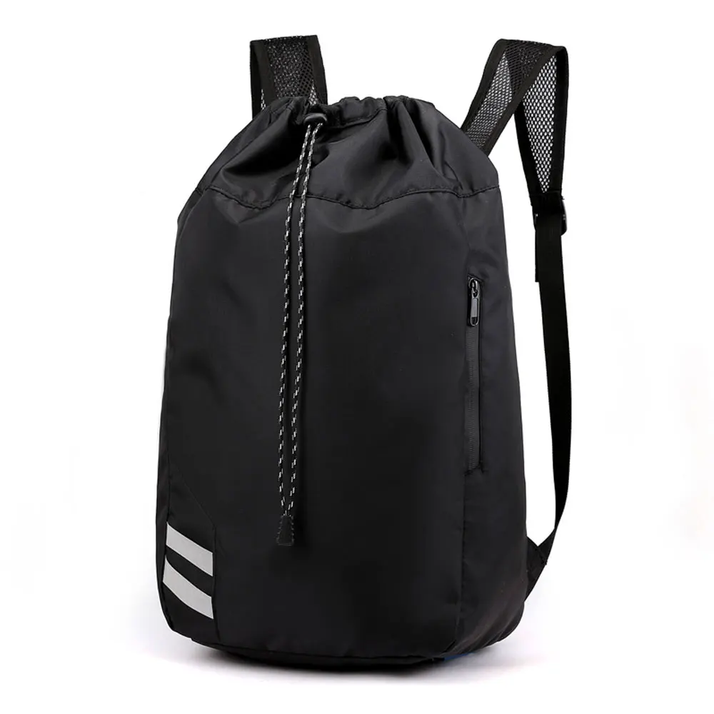 Sports Backpack Oxford Fabric Bucket Drawstring Waterproof Outdoor Fitness Football Soccer Basketball Backpack Gym Travel Bag