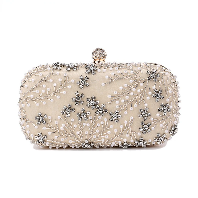 

Satin Diamonds Party Hight Quality Women Day Clutch Diamonds Gift Wedding Evening Bags New Arrival Shoulder Chain Purse