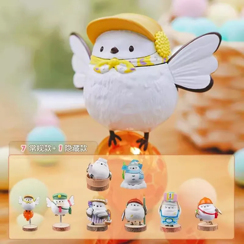 

Long-Tailed Tit Sayuri Series Blind Box Toys Mystery Box Guess Bag Cute Bird Sparrow Doll Animal Figurine Decoration Model Gifts