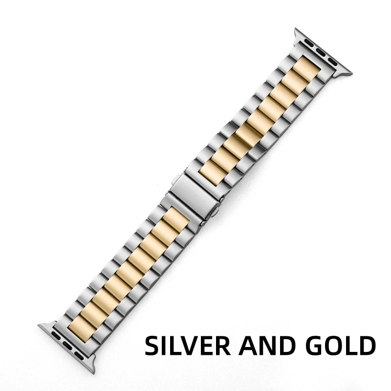 Elegant Stainless Steel Watch Strap - Premium Metal Belt