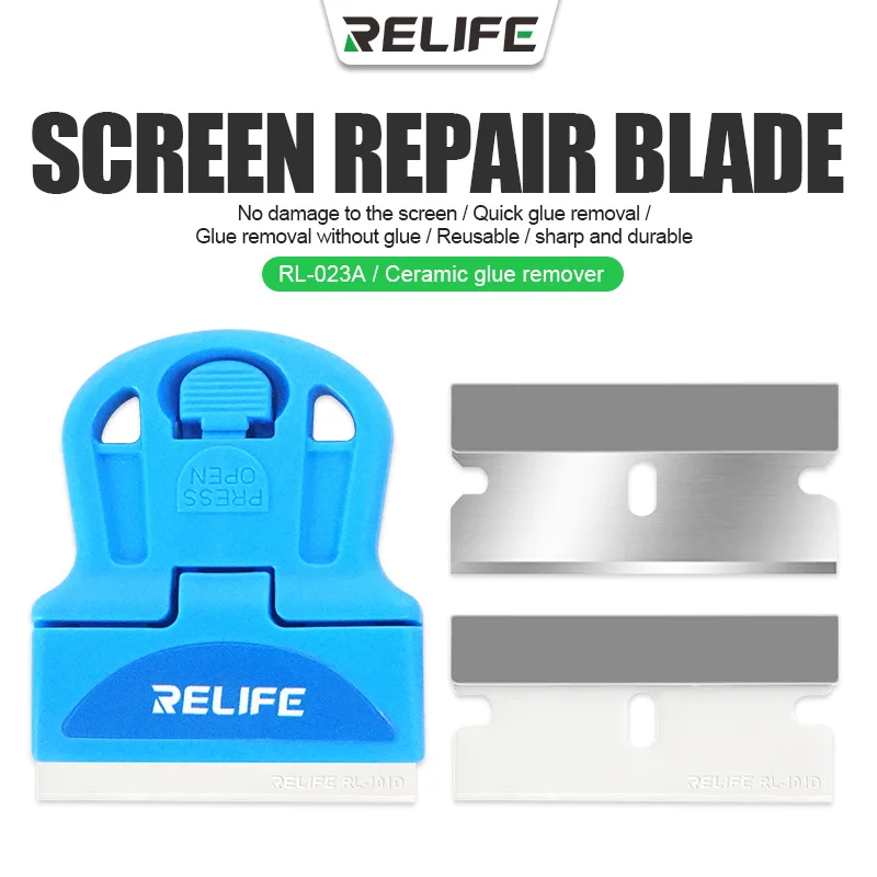 RELIFE RL-023A Ceramic Glue Remover for Cutting Polarizers Removing OCA Dry Glue from the Screen Separating the Frame Glue