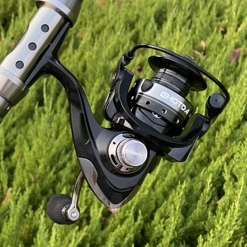 Spinning Fishing Reels Smooth Powerful Light Weight Baitcast Tackle  Accessories HK7000