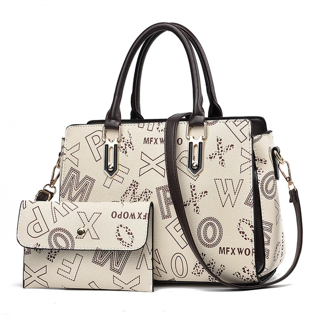 Handbag Women's 2023 Fashion Large Capacity Shoulder Bag Versatile Simple  Mother and Child Bag Two Piece Set Tote Bag Large Bag - AliExpress