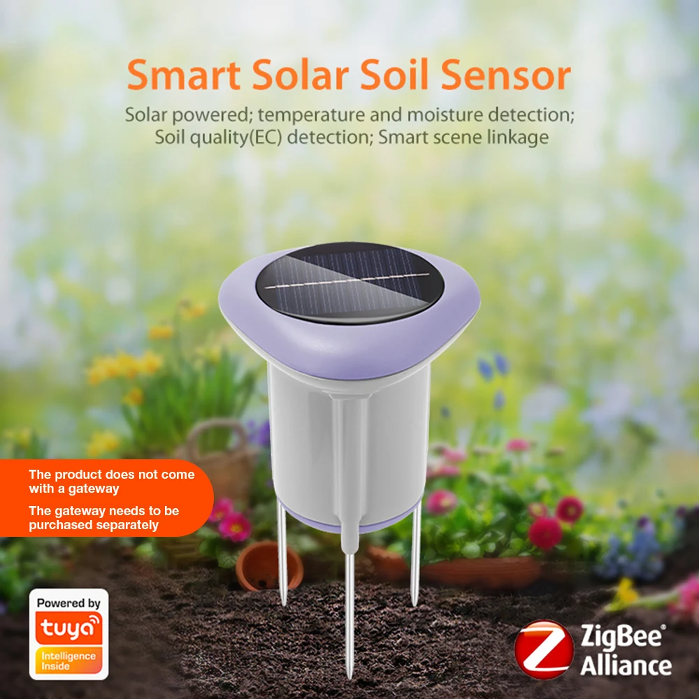 Tuya Smart Soil Temperature Humidity Meter for Gardening