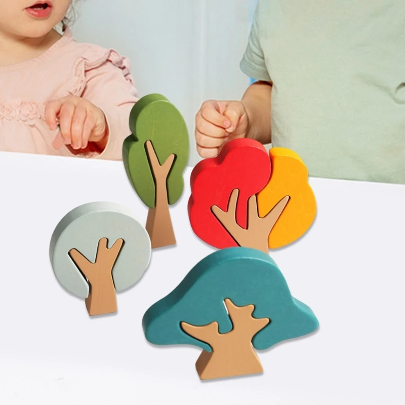 

Christmas Decorations Set Handmade Wood Toy Forest Theme Funiture Decorations