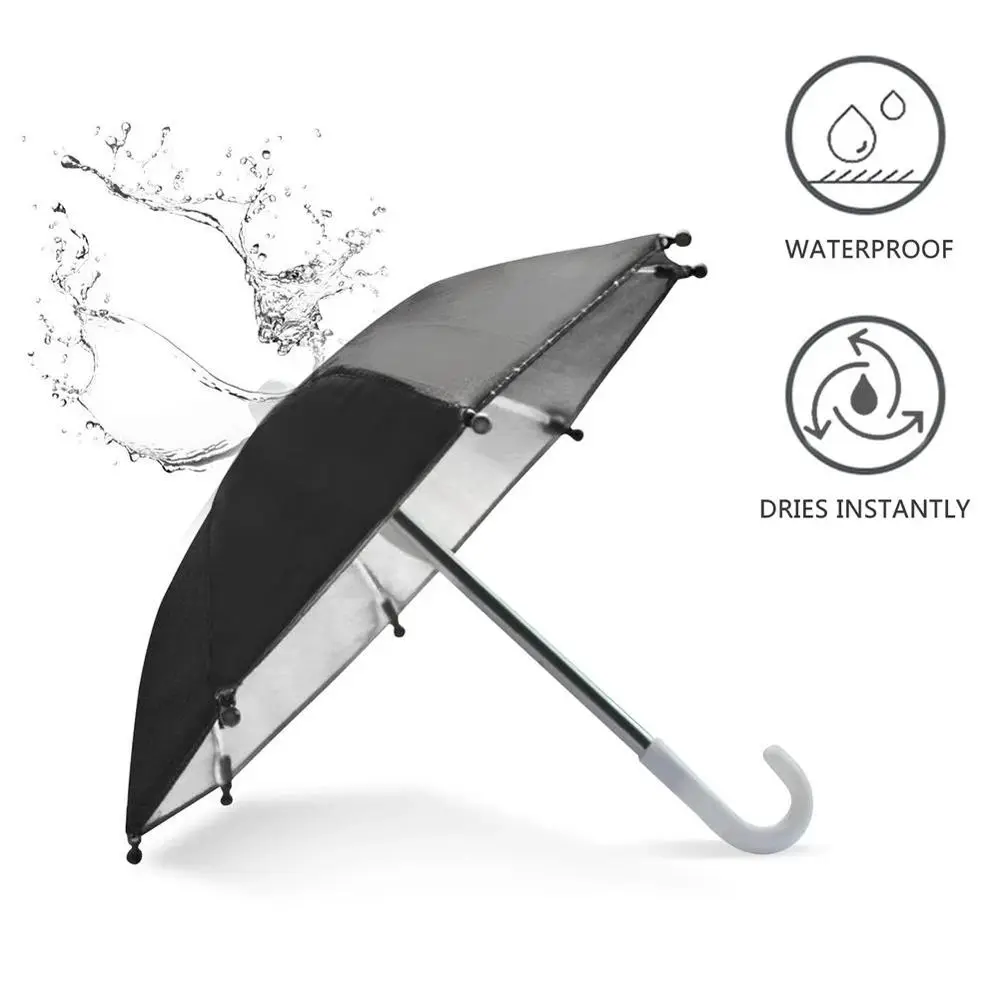 Polyester Waterproof Cycling Phone Parasol Mini Umbrella Bicycle Phone Holder Motorcycle Holder Sunshade Umbrella