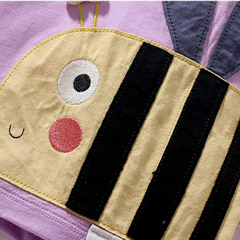 2025 Girls Tops Tees 2 to 8years Unicorn Appliques Children t-shirts Summer Kids Girls Clothes