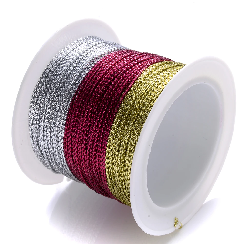 iYOE 1mmx20meters Nylon Gold Color Silk Cord Thread For DIY
