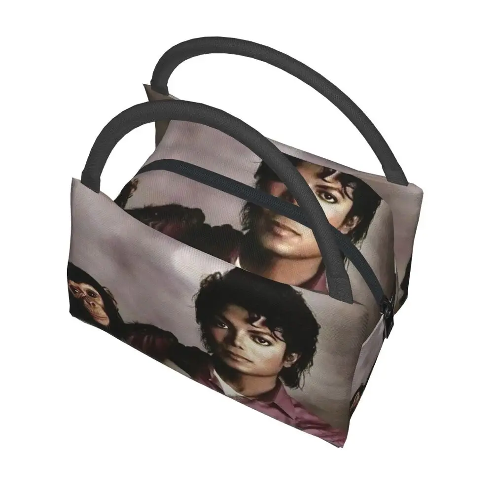 Michael Jackson Insulated Lunch Bag for Women Kids Portable Food Boxes Thermal Lunch Box Tote