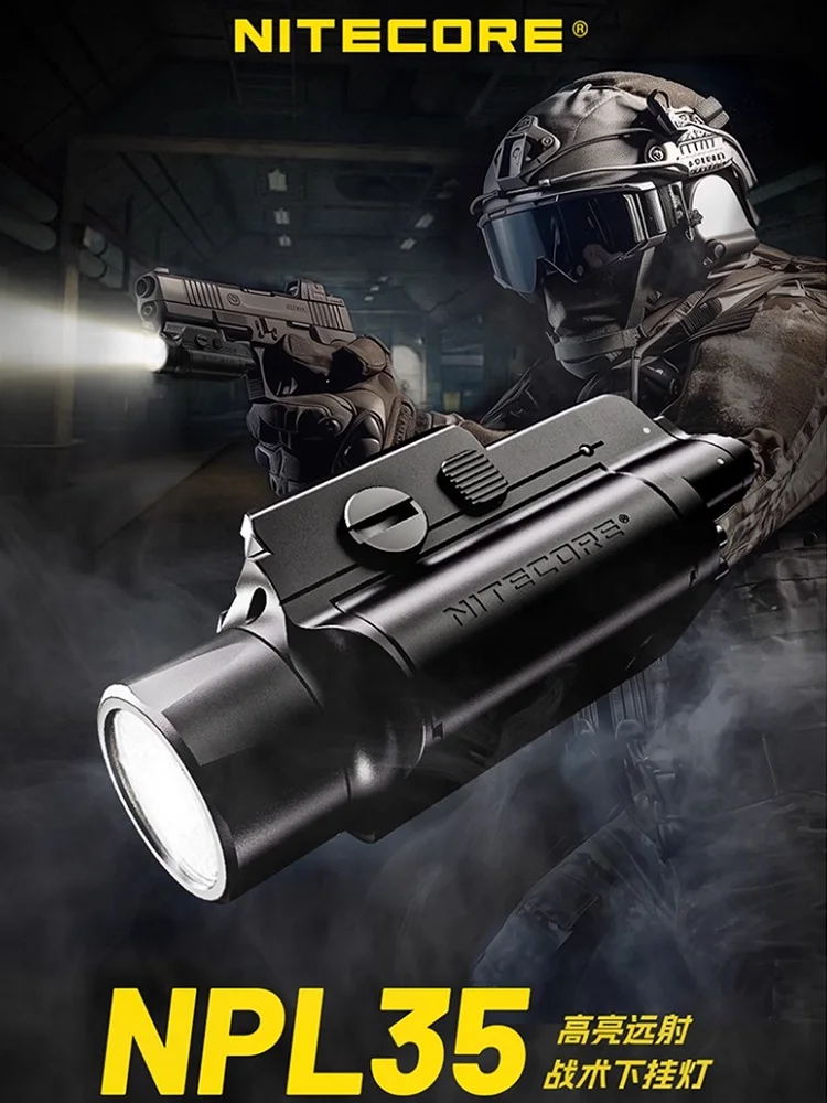Tactical Flashlight for Hunting with Long Range Beam