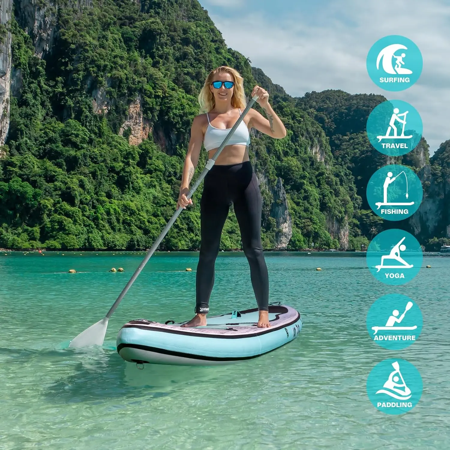 Inflatable Paddle Boards Ultra-Light Stand Up with Different Configurations SUP Accessories for Adult & You
