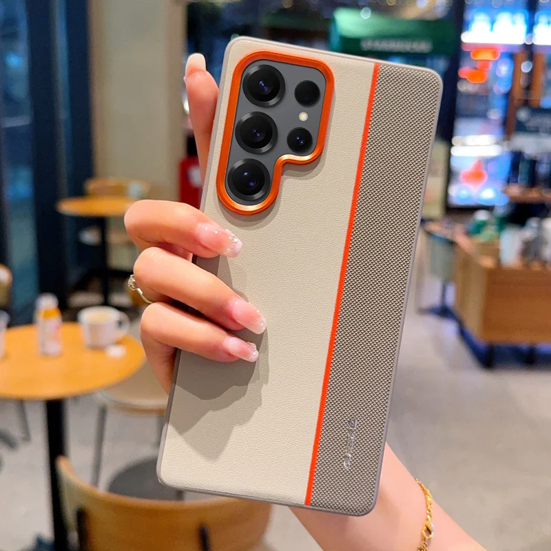 Stylish PU Leather Skin Protective Phone Case - Premium Back Cover