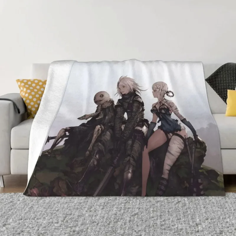 

Бархатное одеяло NieR Automata, Супермягкие Пледы для постельных принадлежностей