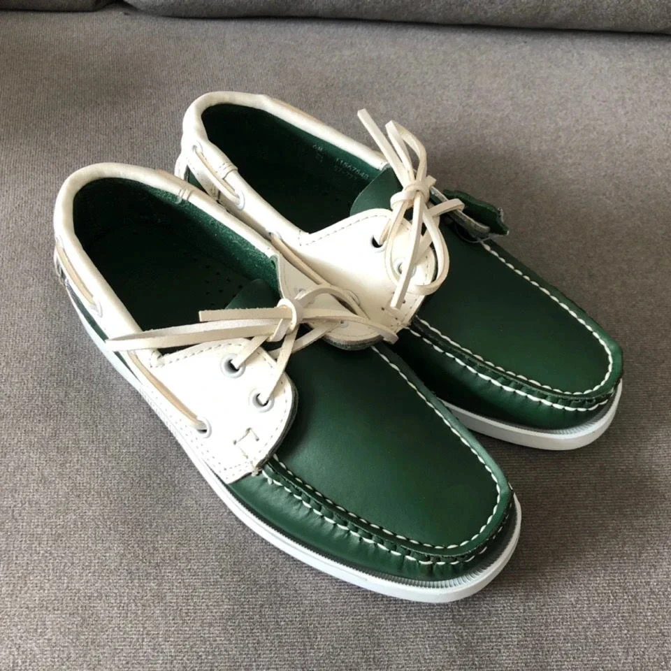 Handmade Genuine Leather leather shoes men loafers Classic Docksides Boat Shoes Mocassins Mens Casual Loafer Board