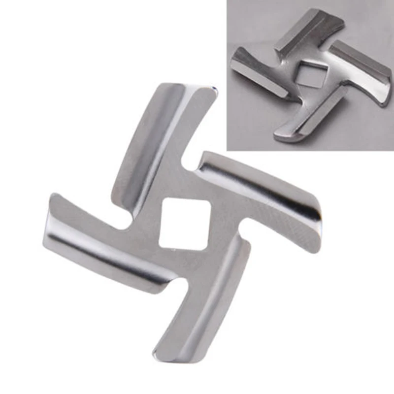 Stainless Steel Inner Hole 8mm Meat Grinder Parts Blade Replacement Accessory Blades for MGB Series Meat Grinder 1/3PCS meat grinder meat grinder spare parts food grinder attachments