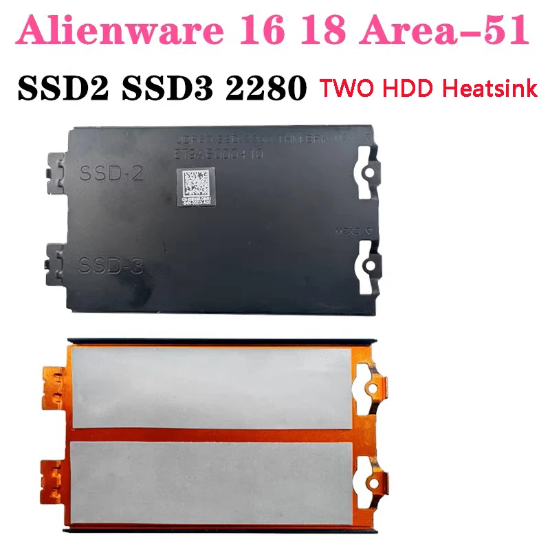 New Original Laptop M.2 SSD1 SSD2 SSD3 2280 Bracket Heatsink Plate For DELL Alienware 16 18 Area-51 16inch 18inch