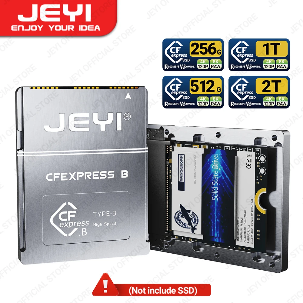 JEYI CFExpress TypeB to 2230 NVMe M.2 SSD Adapter, PCIe 4.0 Expansion