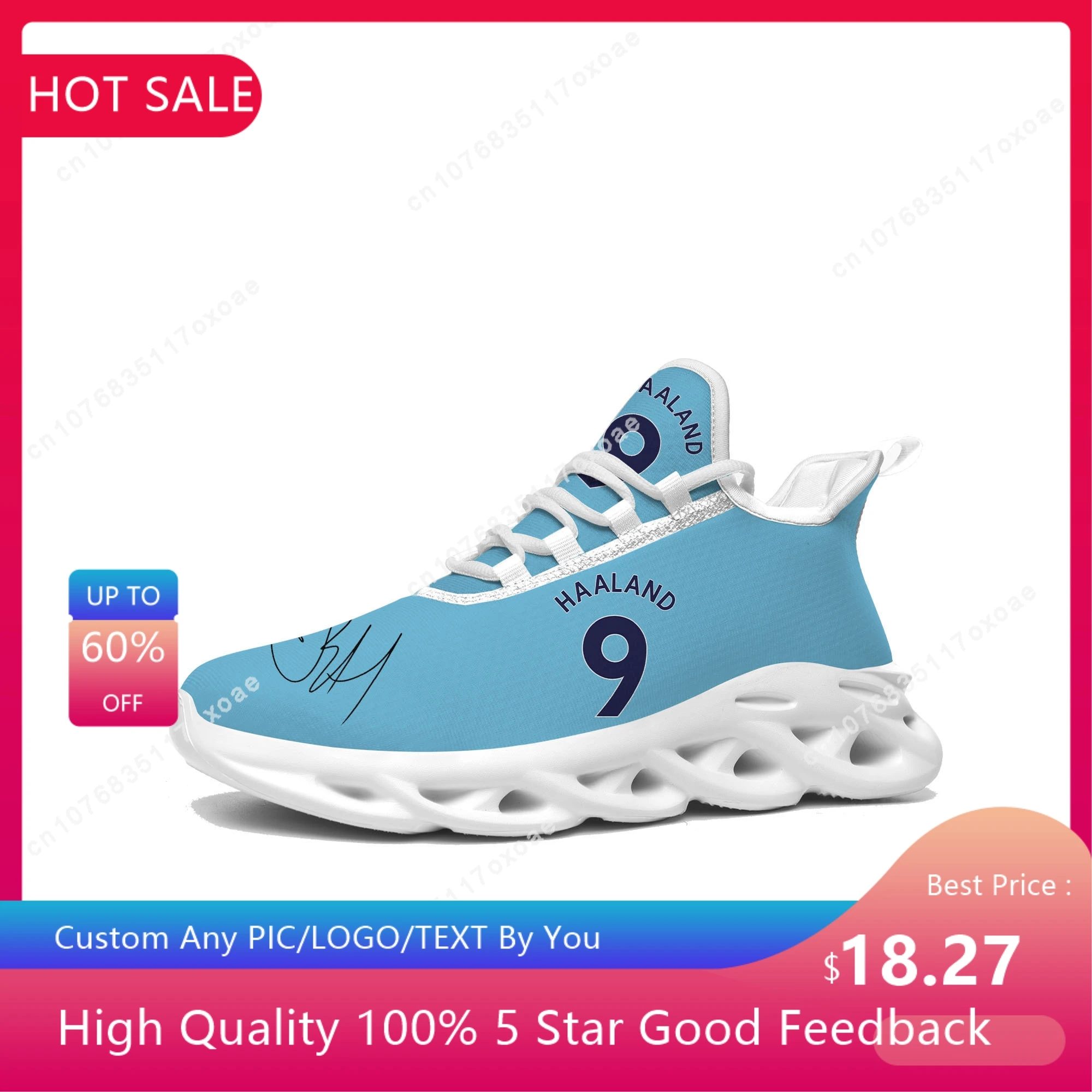 

City Soccer Football Flats Sneakers Mens Women Sports Shoes Erling Haaland No 9 Norway Sneaker Lace Up Mesh Footwear custom Shoe