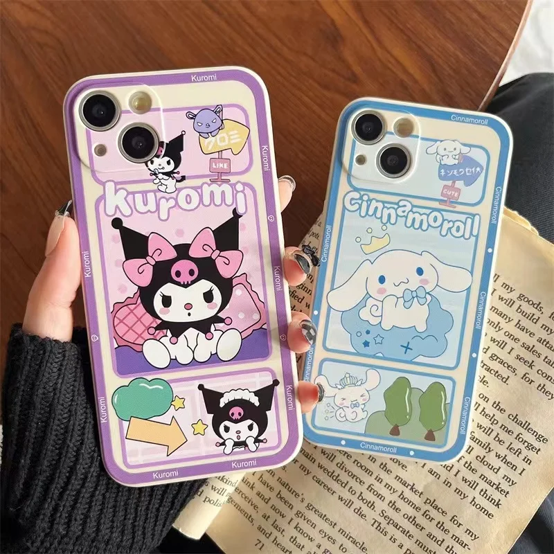 Cartoon Kuromi Cinnamoroll Dog Case For OPPO Reno 10 Pro 5 11 7 8 6 Lite 8T 4G 5G Find X3 X5 Lite X6 Pro Tpu Phone Cases Cover