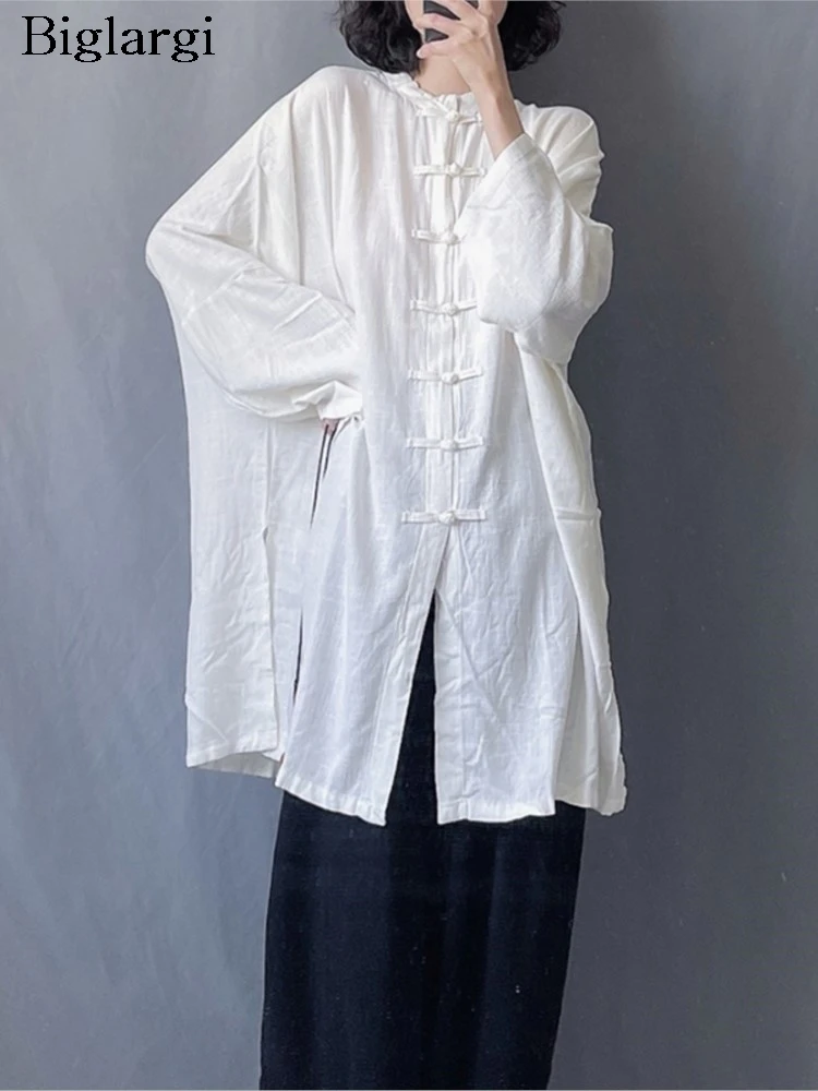 

Блузка женская свободного кроя с длинным рукавом, в складку