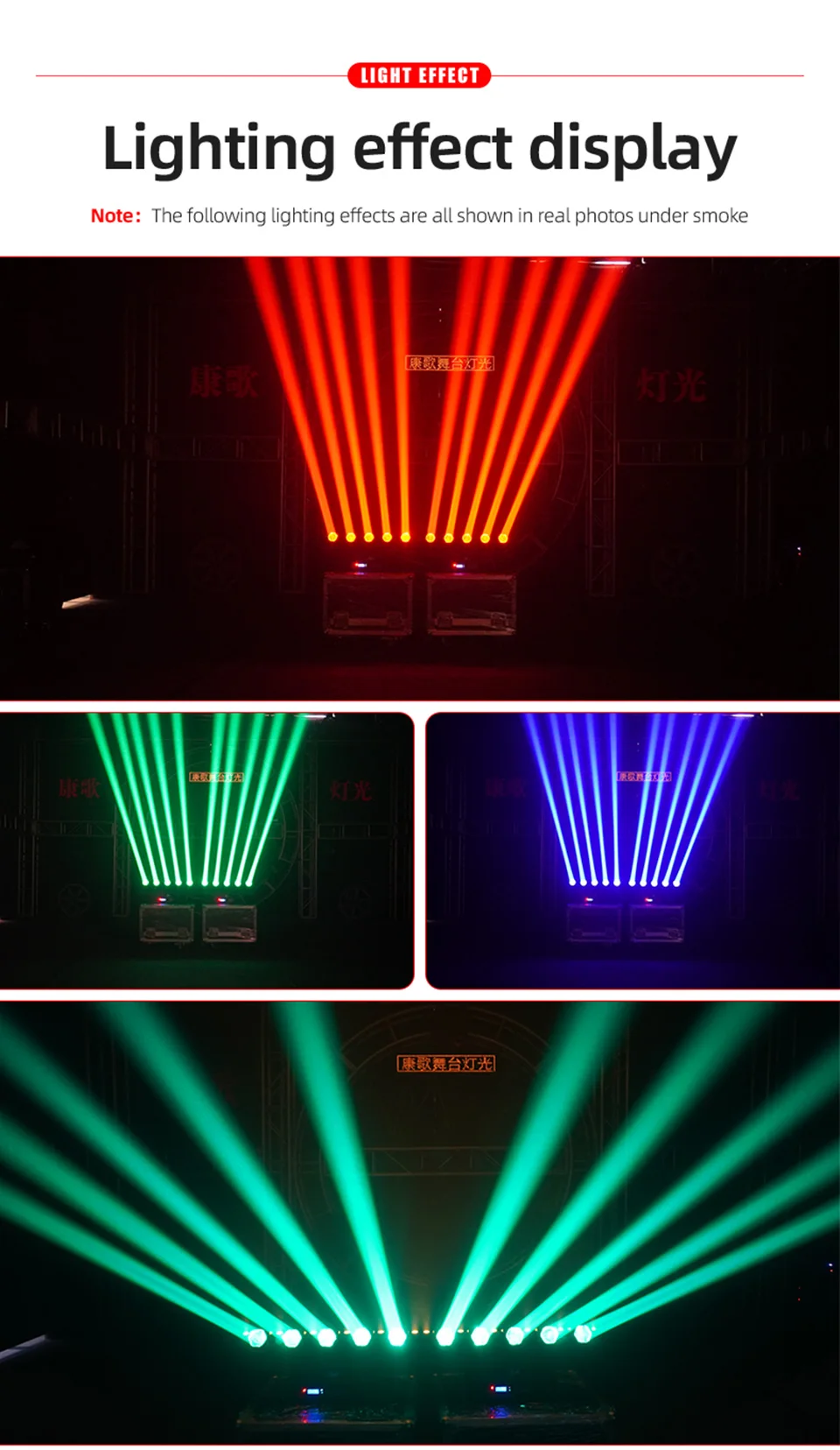 5X40W Led Beam Moving Head Light DMX Controller Rotating Stage Beam Effect Movi