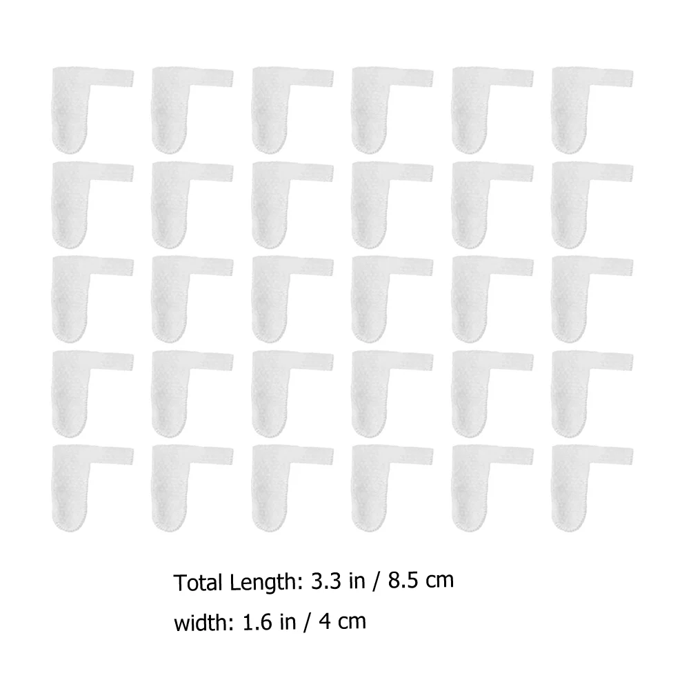 30pcs Finger Toothbrush Gauze Toothbrush Disposable Oral Cleaner Mouth Cleaner