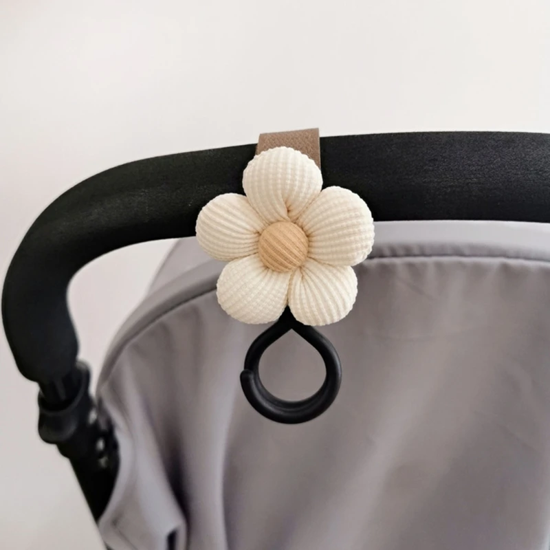 Baby Stroller Hook Sweet Flower Children Cart Umbrella Hanging Bag Storage Loop Hook Infant Supplies Storage Accessories stroller hook stroller accessories