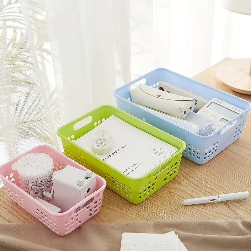 1pc Japanese Soft Portable Bathroom/kitchen Narrow Tall Storage Basket,  Desktop Debris Organizer