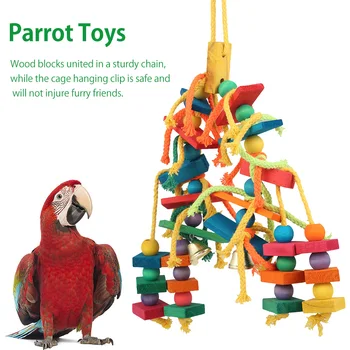 Clustered Cotton Rope Parrot Toy 1