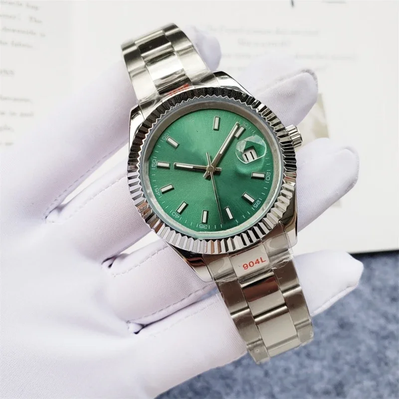 

Men's Luxury Automatic Machinery 40mm Green ice Dial Stainless Steel 904L High-quality Classic Watch