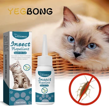 YEGBONG 50ml Flea Tick Control Liquid for Dogs Cats Fast Acting Waterproof Prevention with Gentle Plant Extracts Odorless Formul 1