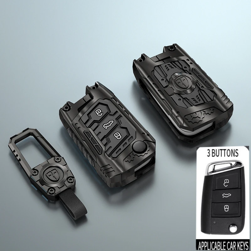 

Car Key Case Cover Bag Keychain Protector For Volkswagen VW Polo Golf7 MK7 Tiguan for Skoda Octavia Kodiaq Karoq for Seat Ateca