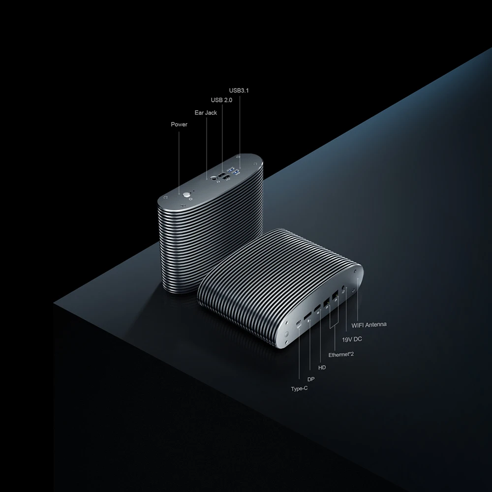 Chatreey-ファンレスのミニPCゲーミングデスクトップ,nvme ssd