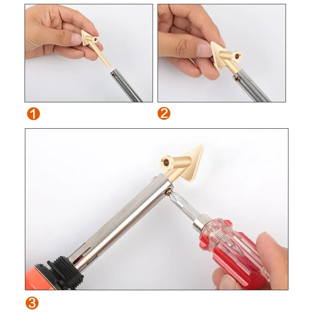 1PCS Replacement Tip Welding Kit Steel heating element 80W Power Corrosion Resistance Gold High Temperature Resistance