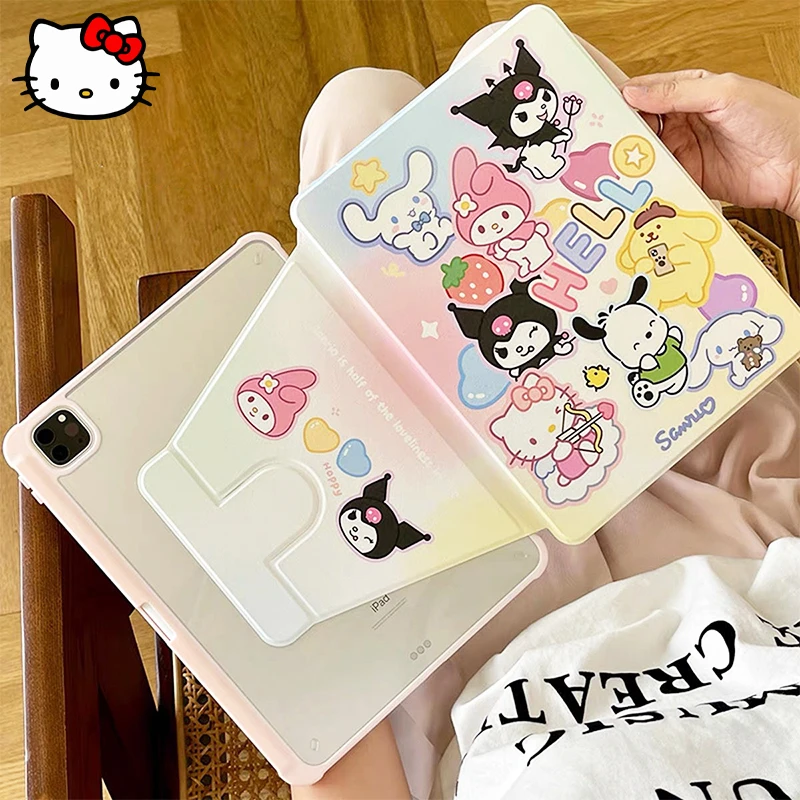 HelloKitty MyMelody Cinnamoroll Ipad Case Kawaii Sanrio