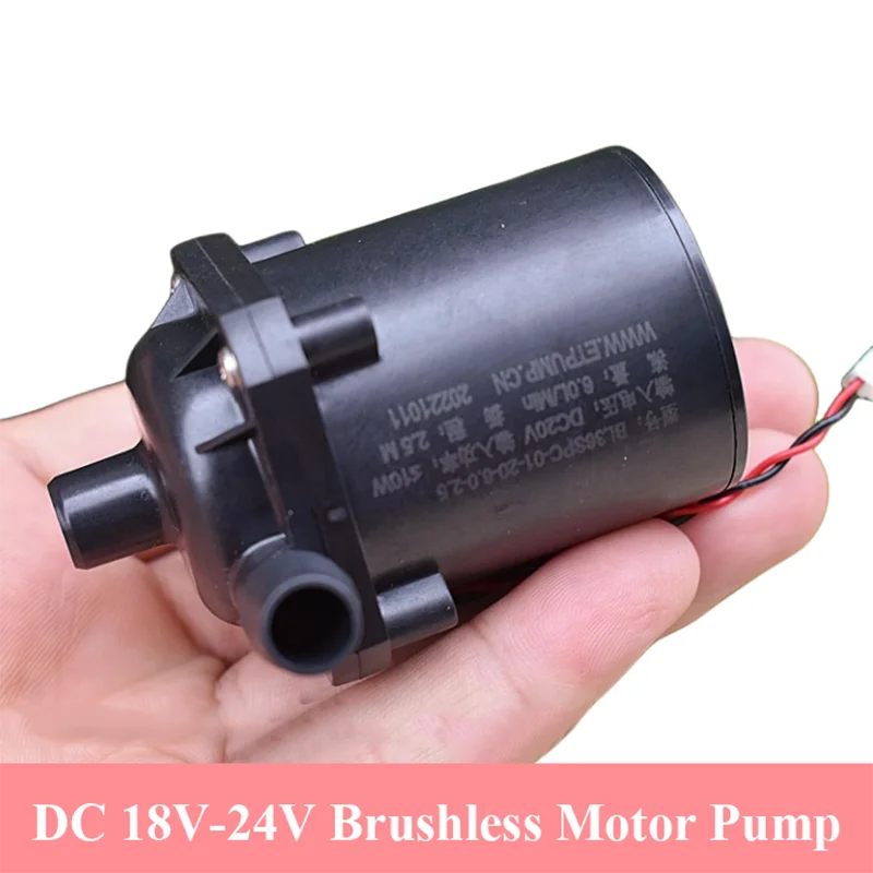 

Mini Mute Brushless Water Pump DC18V 20V 24V 432L/H Large Flow Submersible Impeller Centrifugal Pump DIY Dispenser Fountain