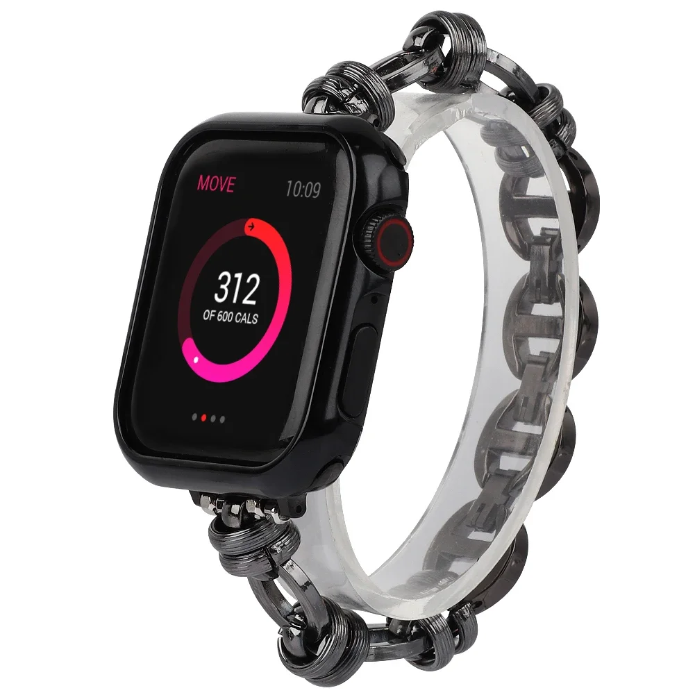 Metal strap For Apple Watch Series Ultra/2 9 8 7 45mm 41mm 6 5 4 SE 44mm 40mm Stainless steel chain wristband iwatch 3 42mm 38mm