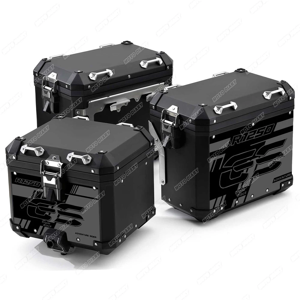 R1200GS R1250GS Adventure Motorcycle Aluminum Alloy Box Sticker Side SuitCases Decals For BMW R 1200 1250 GS  ADV 2004-2023