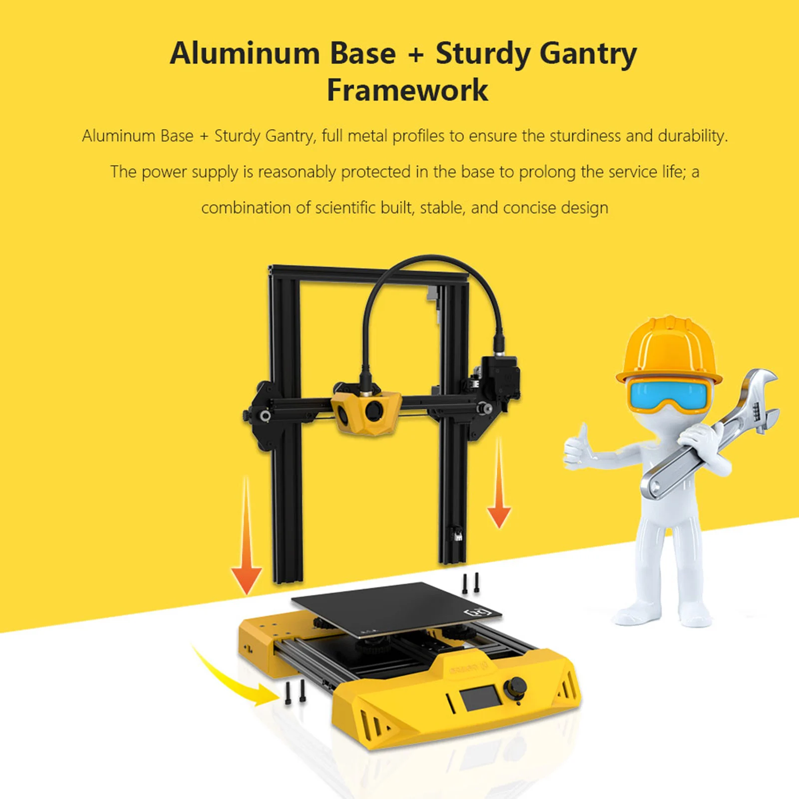 Artillery принтер Hornet Precision 3D Printer 95% Pre-Assembled Build Volume Silent Printing with Remote Drive Extruder Works